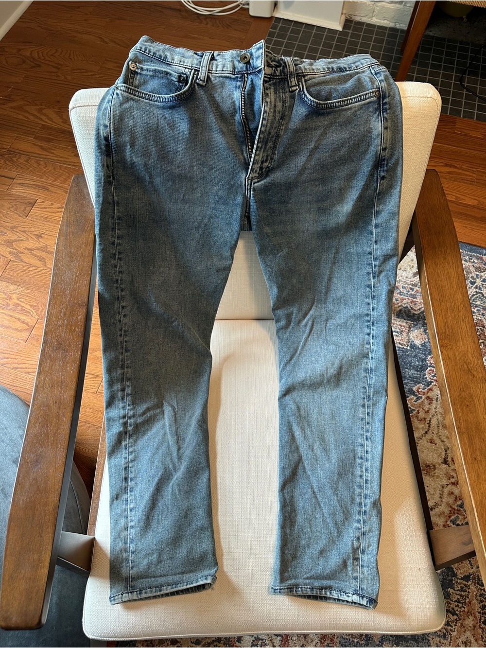 Mens Rag and Bone Stretchy Slim Straight Fit Jeans